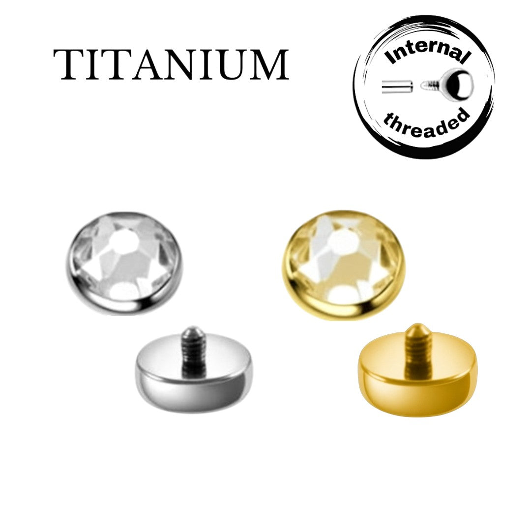 Implant Grade ASTM F136 Titanium Dermal Top Internaly Threaded
