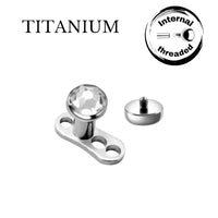 Implant Grade ASTM F136 Titanium Dermal Base With StoneTop Internaly Threaded