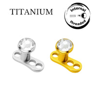 Implant Grade ASTM F136 Titanium Dermal Base With StoneTop Internaly Threaded