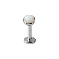 Implant Grade ASTM F136 Titanium With 3 MM Opal Ball Internaly Threaded Labret