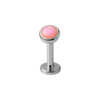 Implant Grade ASTM F136 Titanium With 3 MM Opal Ball Internaly Threaded Labret