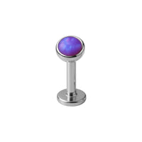 Implant Grade ASTM F136 Titanium With 3 MM Opal Ball Internaly Threaded Labret
