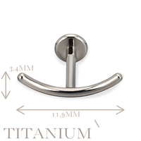 Implant Grade ASTM F136 Titanium Smiley Internaly Threaded Labret