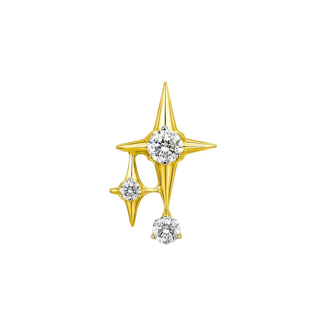 Implant Grade ASTM F136 Titanium Two Sparkles With Stones