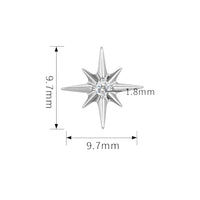 Implant Grade ASTM F136 Titanium Star Stone Labret Push In