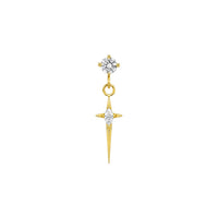 Implant Grade ASTM F136 Titanium Stone Sparkle Pendant
