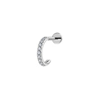 Implant Grade ASTM F136 Titanium Labret CZ C Internaly Threaded