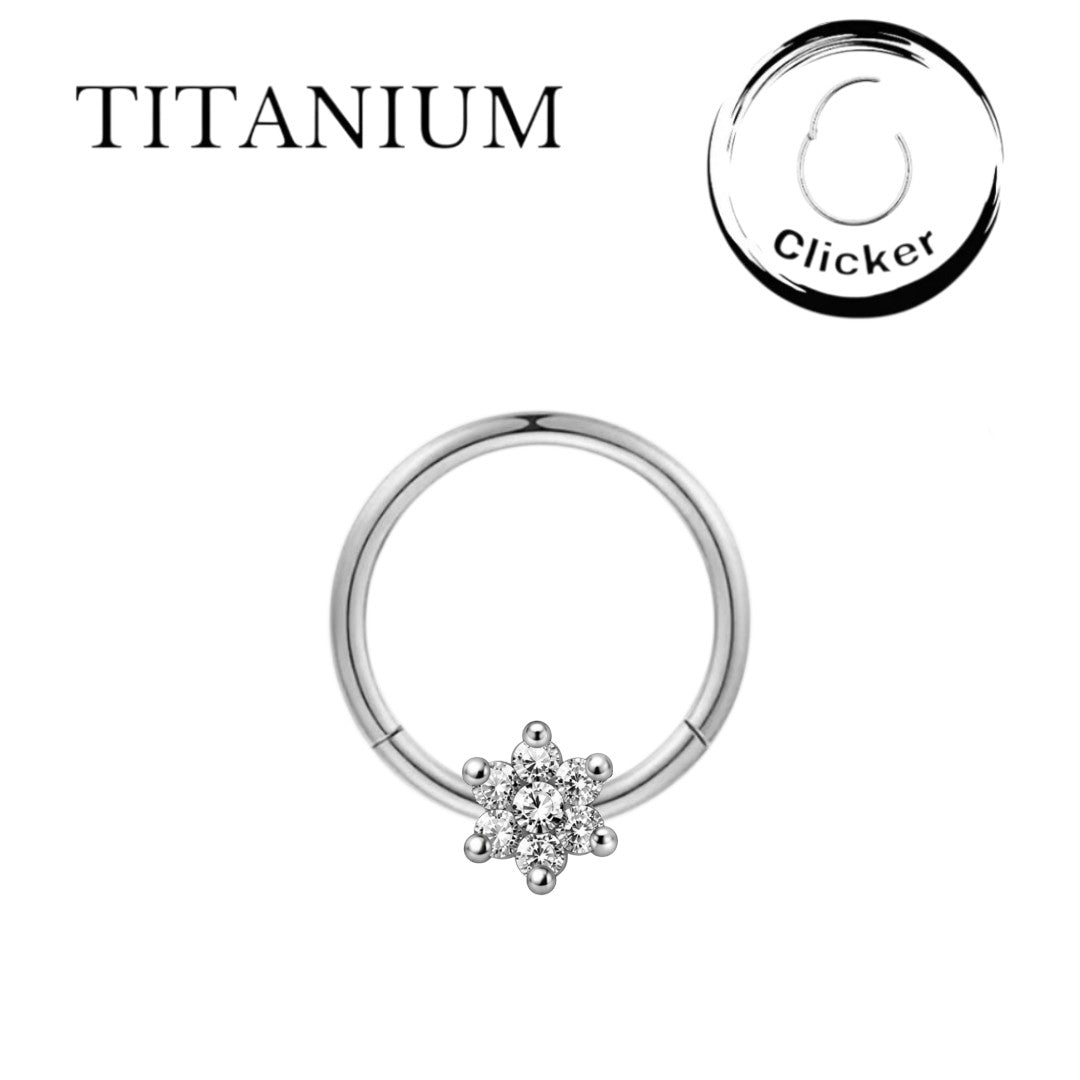 Implant Grade ASTM F136 Titanium Segment Clicker Flower