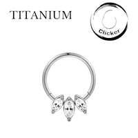 Implant Grade ASTM F136 Titanium Segment Clicker 3 Marquise
