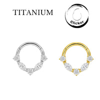 Implant Grade ASTM F136 Titanium Clicker Side 3 Round 2 Oval stones