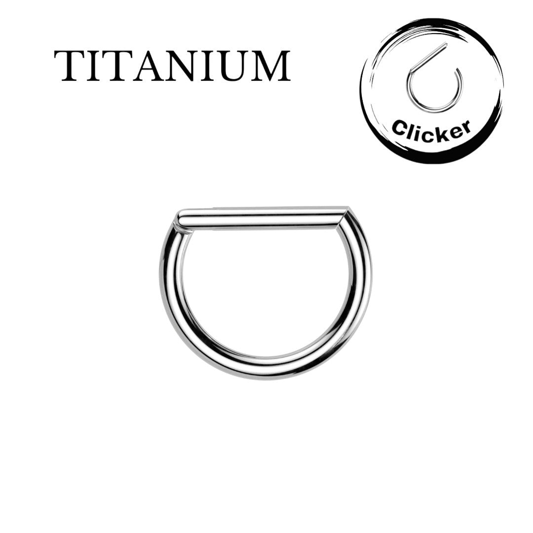Implant Grade ASTM F136 Titanium Half Round Segment Clicker