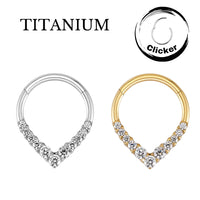 Implant Grade Titanium ASTM F136 Teardrop CZ  Segment Clicker