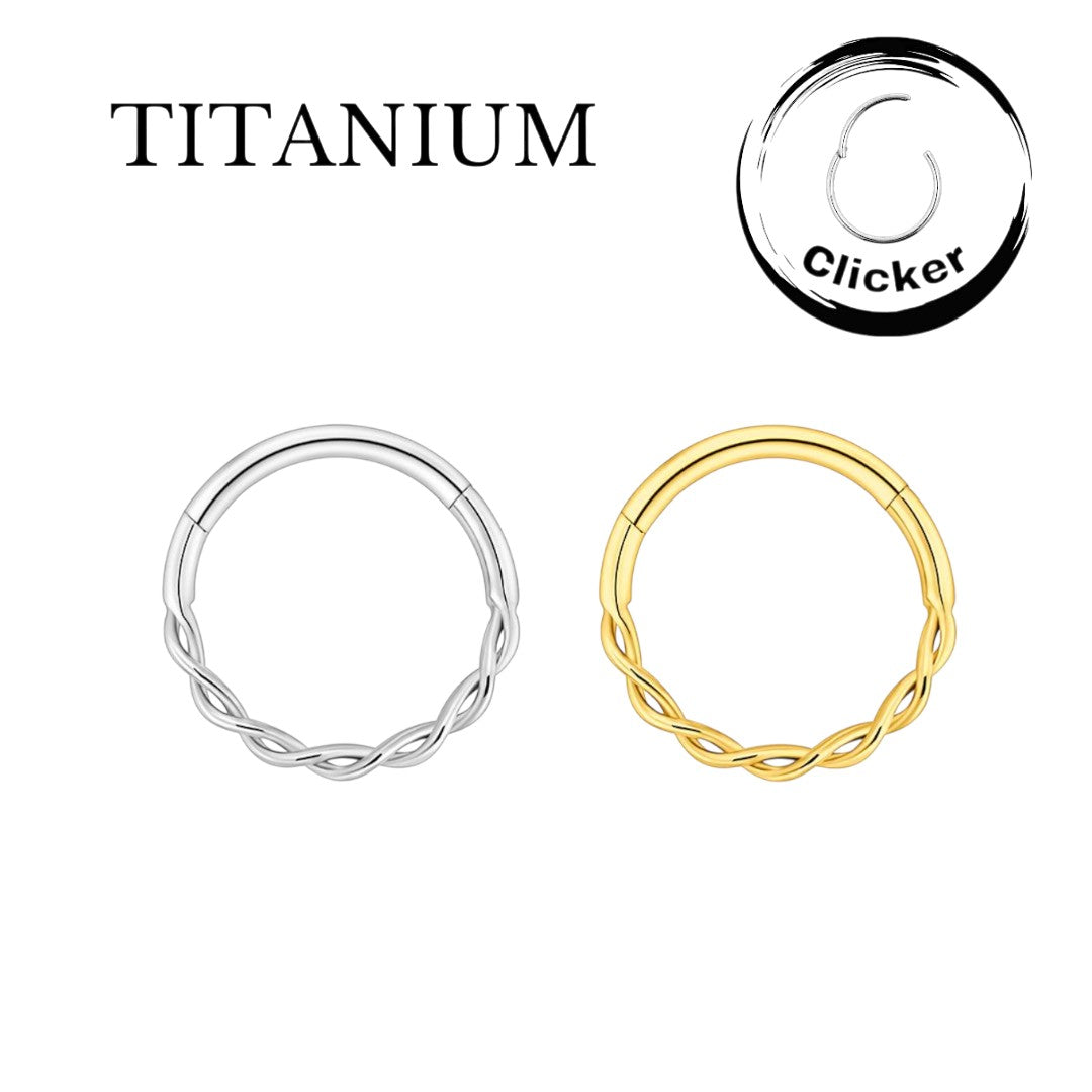 Implant Grade ASTM F136 Titanium TWISTED Segment Clicker