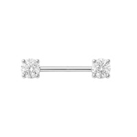 Implant Grade ASTM F136 Titanium Prong Set CZ Internaly Threaded