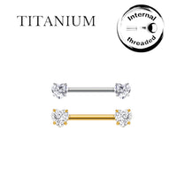 Implant Grade ASTM F136 Titanium Stones Heart Internal Threaded