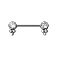 Implant Grade ASTM F136 Titanium Stone 3 Balls Push In