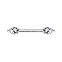 Implant Grade ASTM F136 Titanium Teardrop CZ Push In