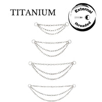 Implant Grade ASTM F136 Titanium Triple Chain