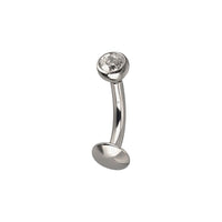 Implant Grade ASTM F136 Titanium Floating Convex Belly Button Threadless