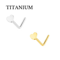 Implant Grade ASTM F136 Titanium Heart Nose L Bend