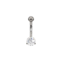 Implant Grade ASTM F136 Titanium Stone Belly Button Internaly Treaded