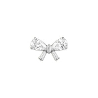 Implant Grade ASTM F136 Titanium Bowknot CZ Internaly Threaded Labret