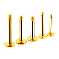 Implant Grade ASTM F136 Titanium Plain EXternal Threaded Labret