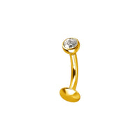 Implant Grade ASTM F136 Titanium Floating Convex Belly Button Threadless