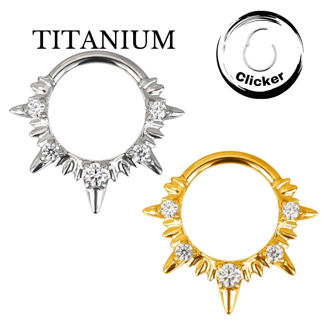 Implant Grade Titanium ASTM F136 CZ Fan and Spike Segment Clicker