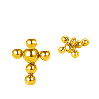 Implant Grade ASTM F136 Titanium Cross Balls Internaly Threaded Labret