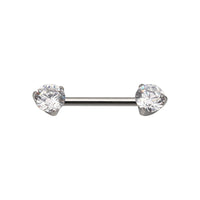 Implant Grade ASTM F136 Titanium Round Triangle Stone Push In