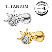 Implant Grade ASTM F136 Titanium Sunny Internaly Threaded Labret
