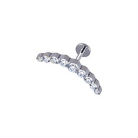 Implant Grade ASTM F136 Titanium Curve Stones Internaly Threaded Labret