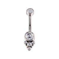 Implant Grade ASTM F136 Titanium Stone Balls Belly Button Internaly Treaded
