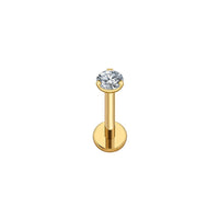 Implant Grade ASTM F136 Titanium Stone On Top Internaly Threaded Labret