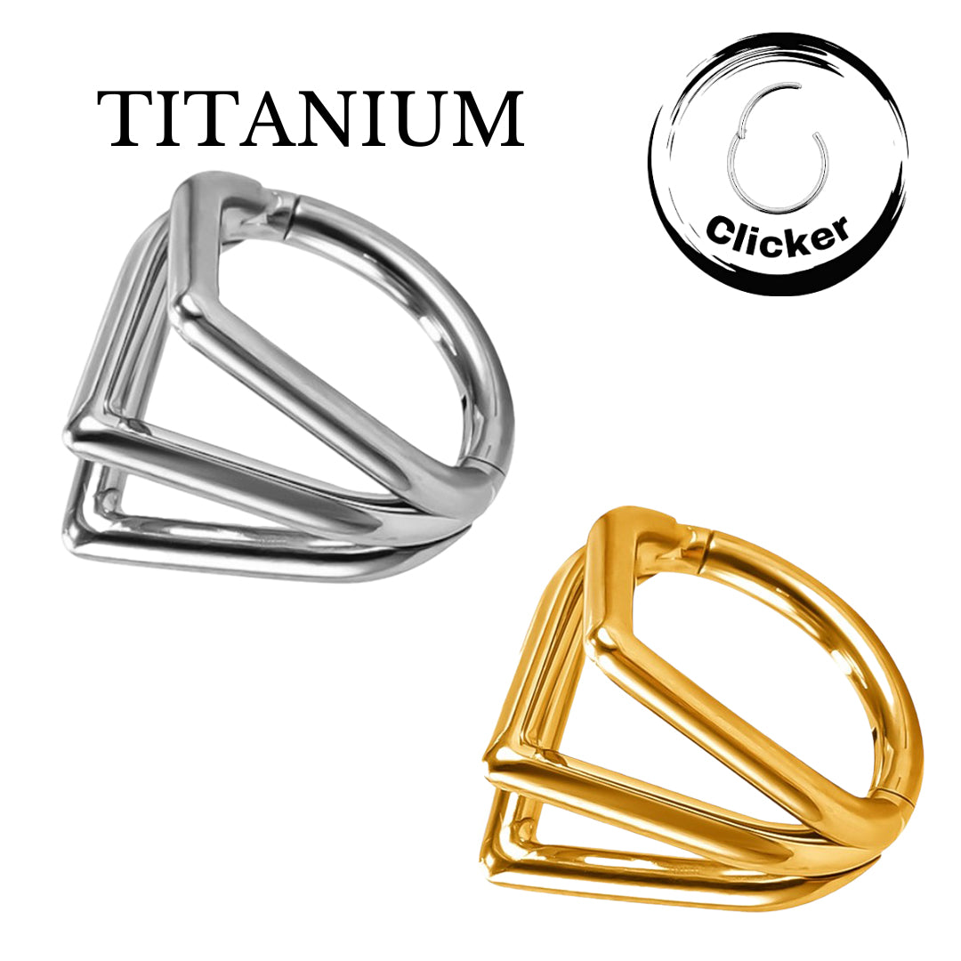 Implant Grade ASTM F136 Titanium Triple Sharp Cones Segment Clicker