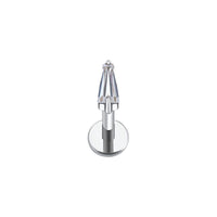 Implant Grade ASTM F136 Titanium Pointy Diamond Internaly Threaded Labret