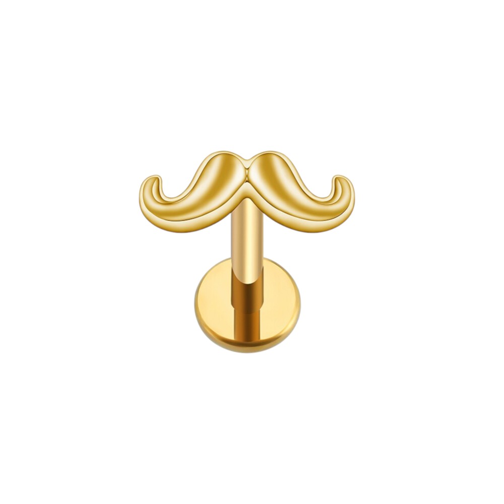Implant Grade ASTM F136 Titanium Moustache Internaly Threaded Labret