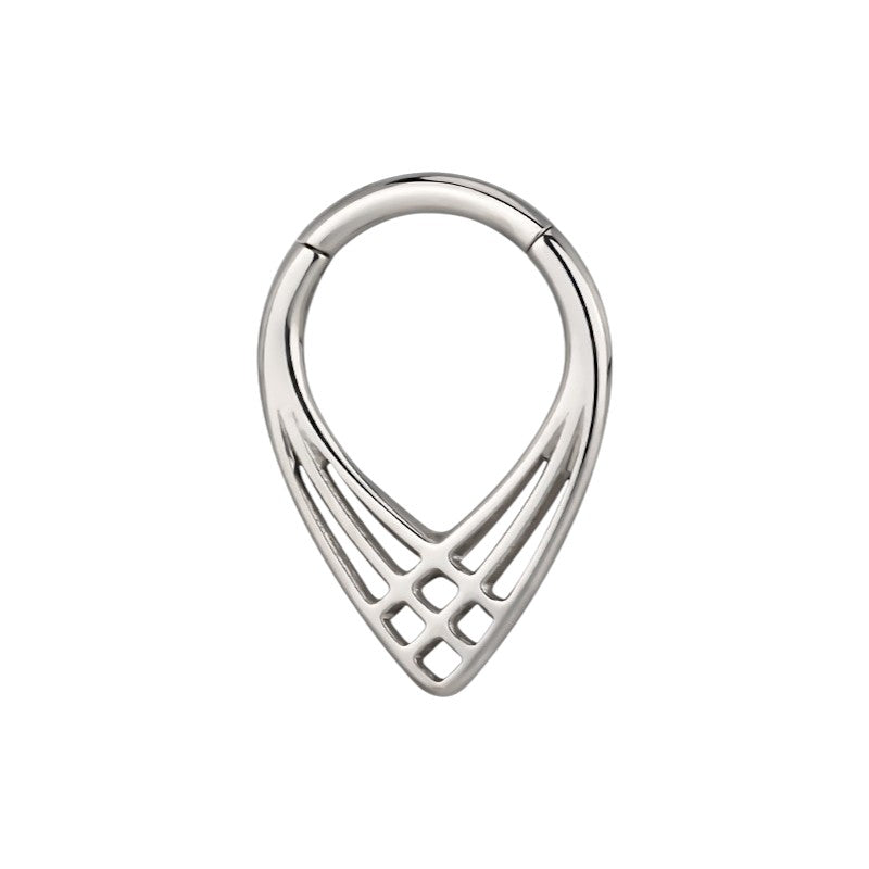 Implant Grade ASTM F136 Titanium 3 Lines Woven Into Web V Shape Segment Clicker