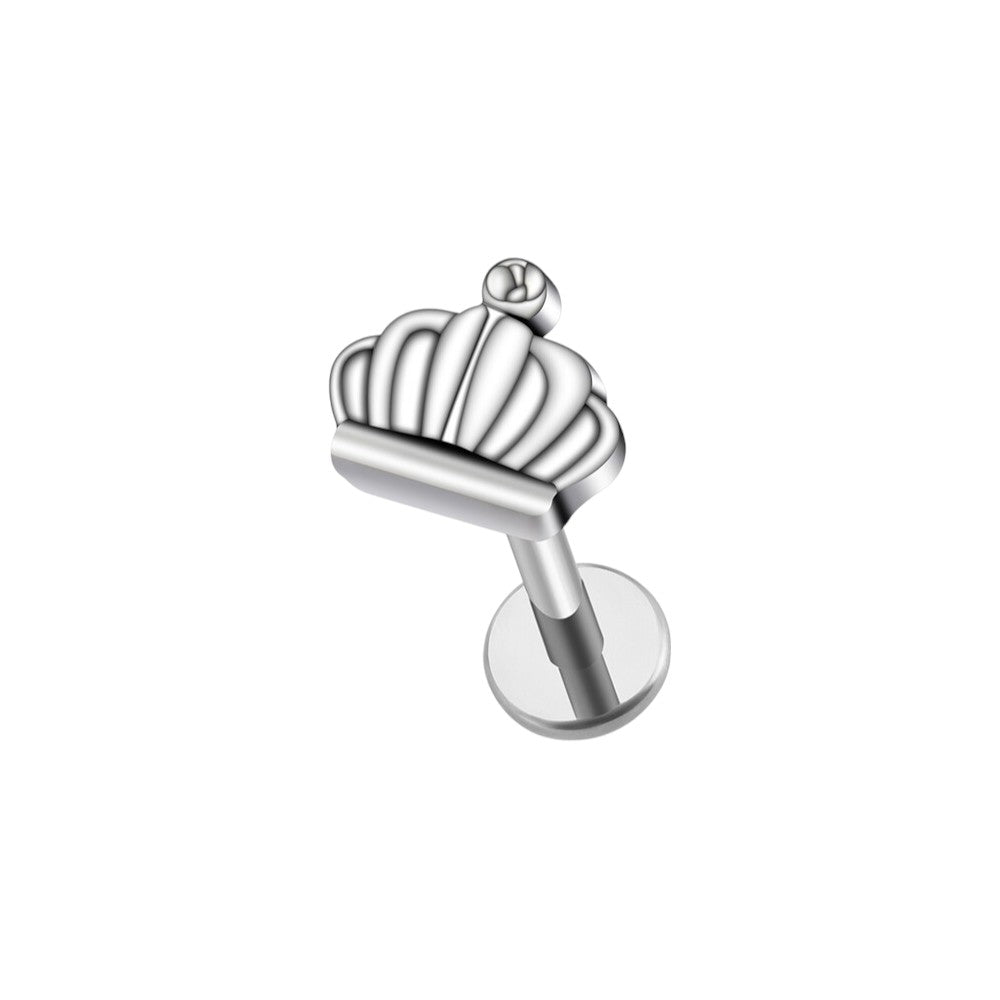 Implant Grade ASTM F136 Titanium Crown Internaly Threaded Labret