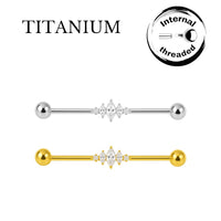 Implant Grade ASTM F136 Titanium Rhombus Enclosed Stones Industrial