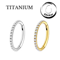 Implant Grade Titanium ASTM F136 Pearl Eternity Side Facing Segment Clicker