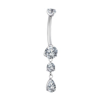 Implant Grade ASTM F136 Titanium Pendant Drop Internaly Threaded Belly Ring