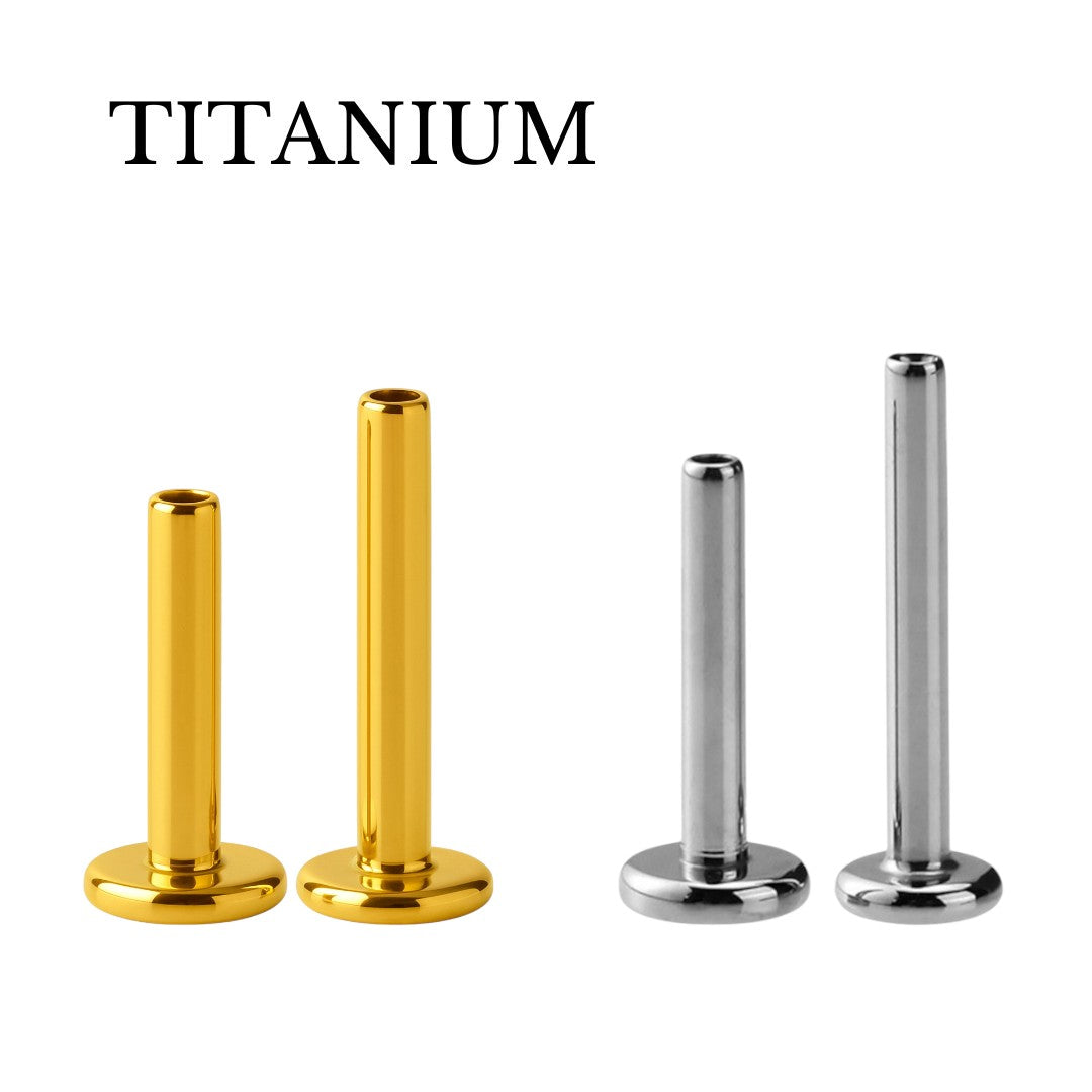 Implant Grade ASTM F136 Titanium Plain Internaly Threaded Labret