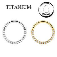 Implant Grade Titanium astm f136 Forward Facing CNC Pearl Set Segment Clicker