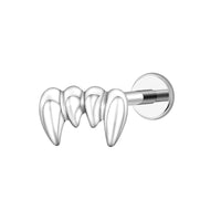 Implant Grade ASTM F136 Titanium Vampire Teeth Internaly Threaded Labret