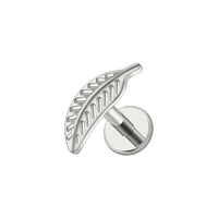 Implant Grade ASTM F136 Titanium Feather Ridge Internaly Threaded Labret
