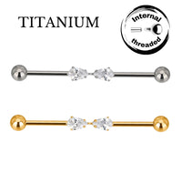 Implant Grade ASTM F136 Titanium 2 Stones Drop Industrial