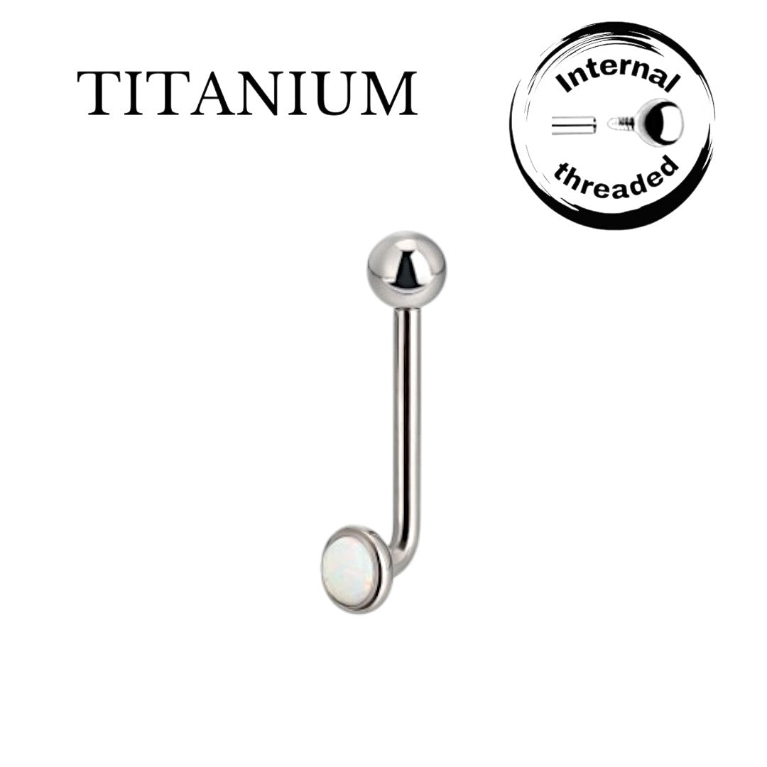 Implant Grade ASTM F136 Titanium Opal Christina Bar Internaly Threaded