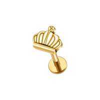 Implant Grade ASTM F136 Titanium Crown Internaly Threaded Labret